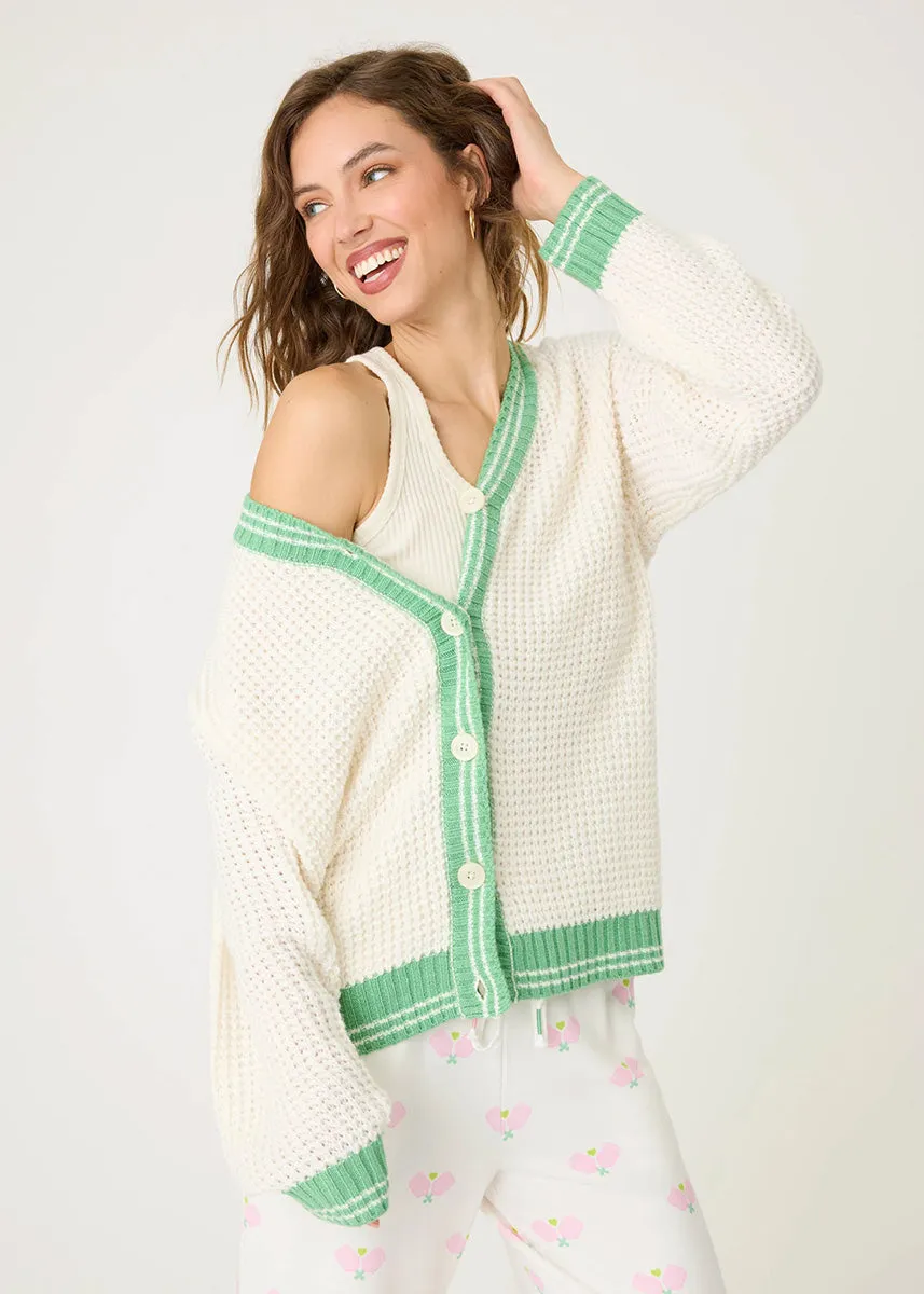 Happiest On The Court Cardigan - Ivory