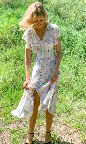 HOSS Eden Dress - White Floral Print