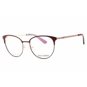 Juicy Couture Women's Eyeglasses - Matte Plum Cat Eye Metal Frame | JU 230/G 0U7I 00