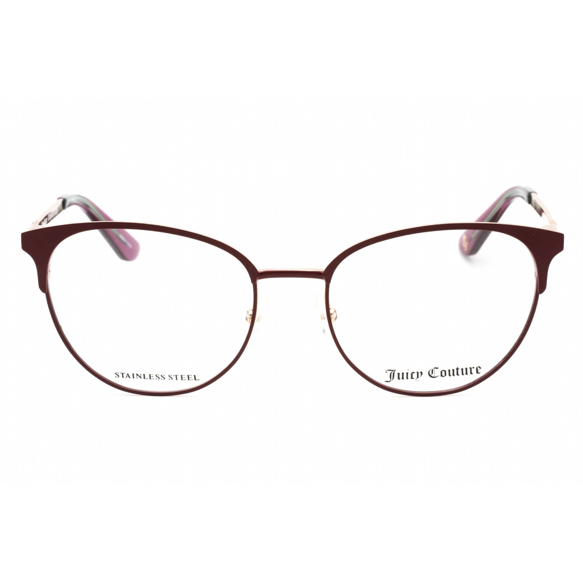 Juicy Couture Women's Eyeglasses - Matte Plum Cat Eye Metal Frame | JU 230/G 0U7I 00