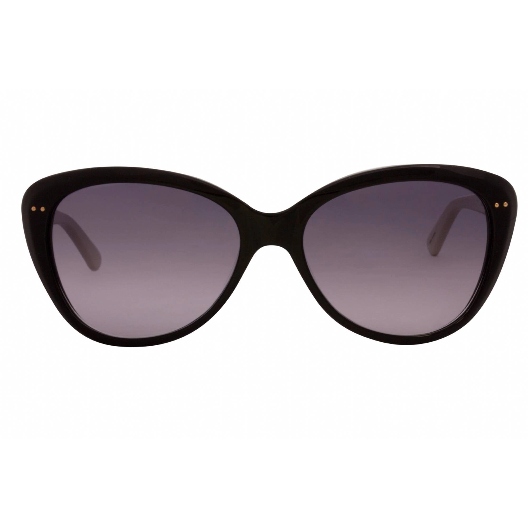 Kate Spade Women's Sunglasses - Black Cream Cat Eye Frame | Angelique/S US 0FU8 00