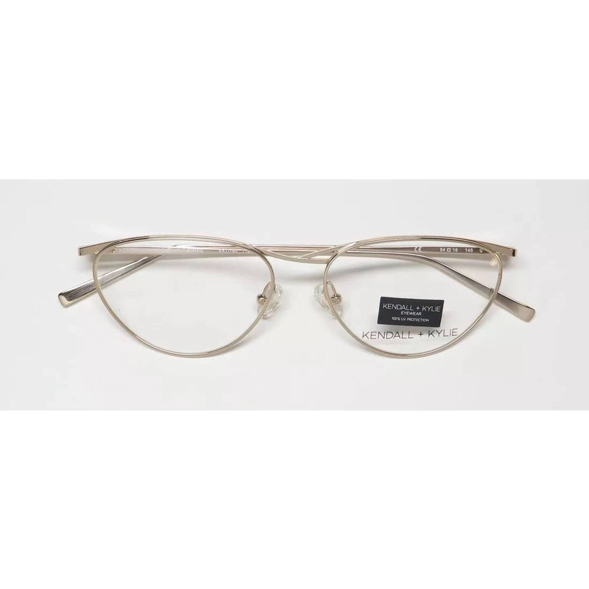 Kendall   Kylie Women's Eyeglasses - Gold Metal Oval Full Rim | KKO180G AIMEE 719