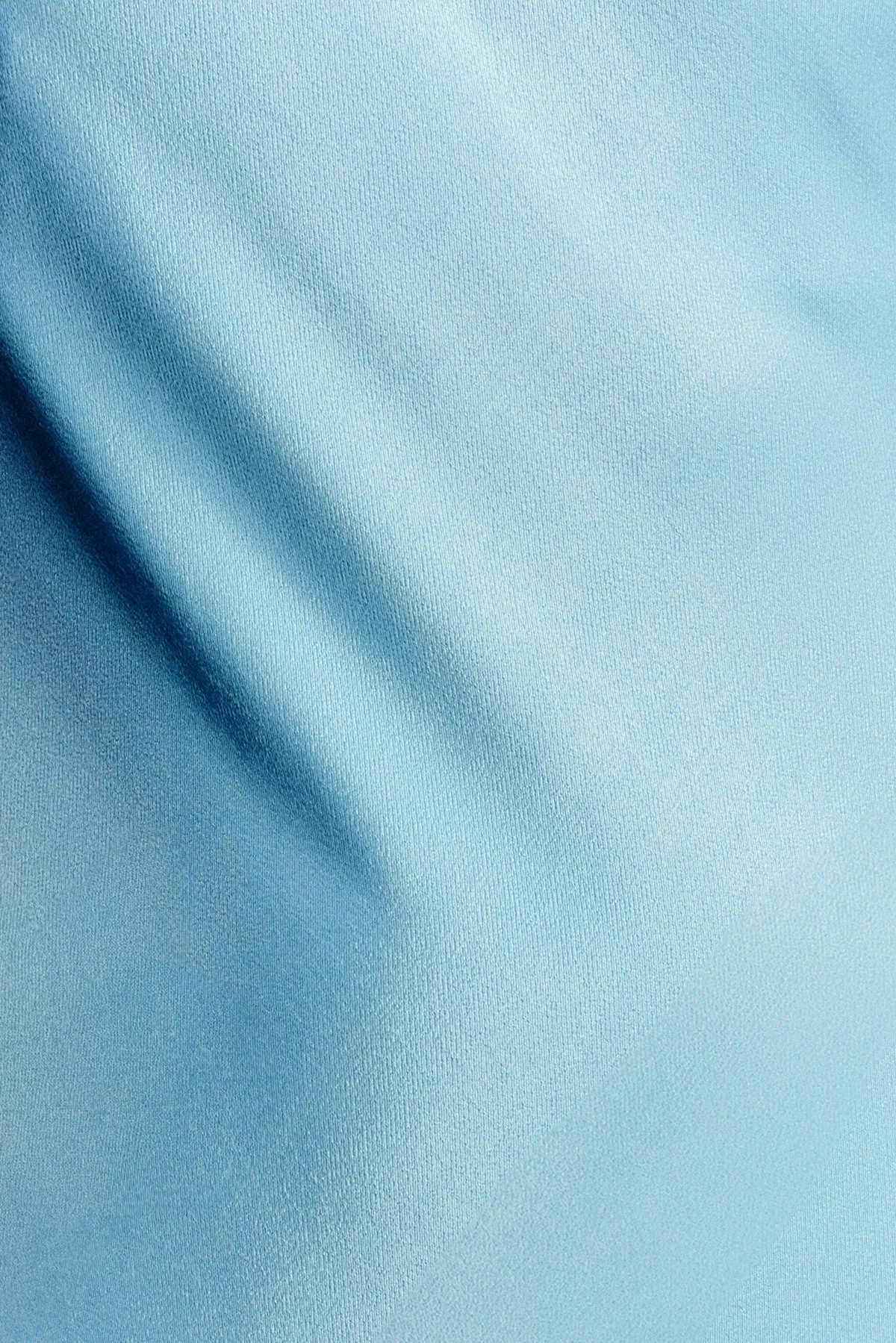 LA LUNE PLUNGED CROSS BACK MIDI DRESS - ICEBERG BLUE