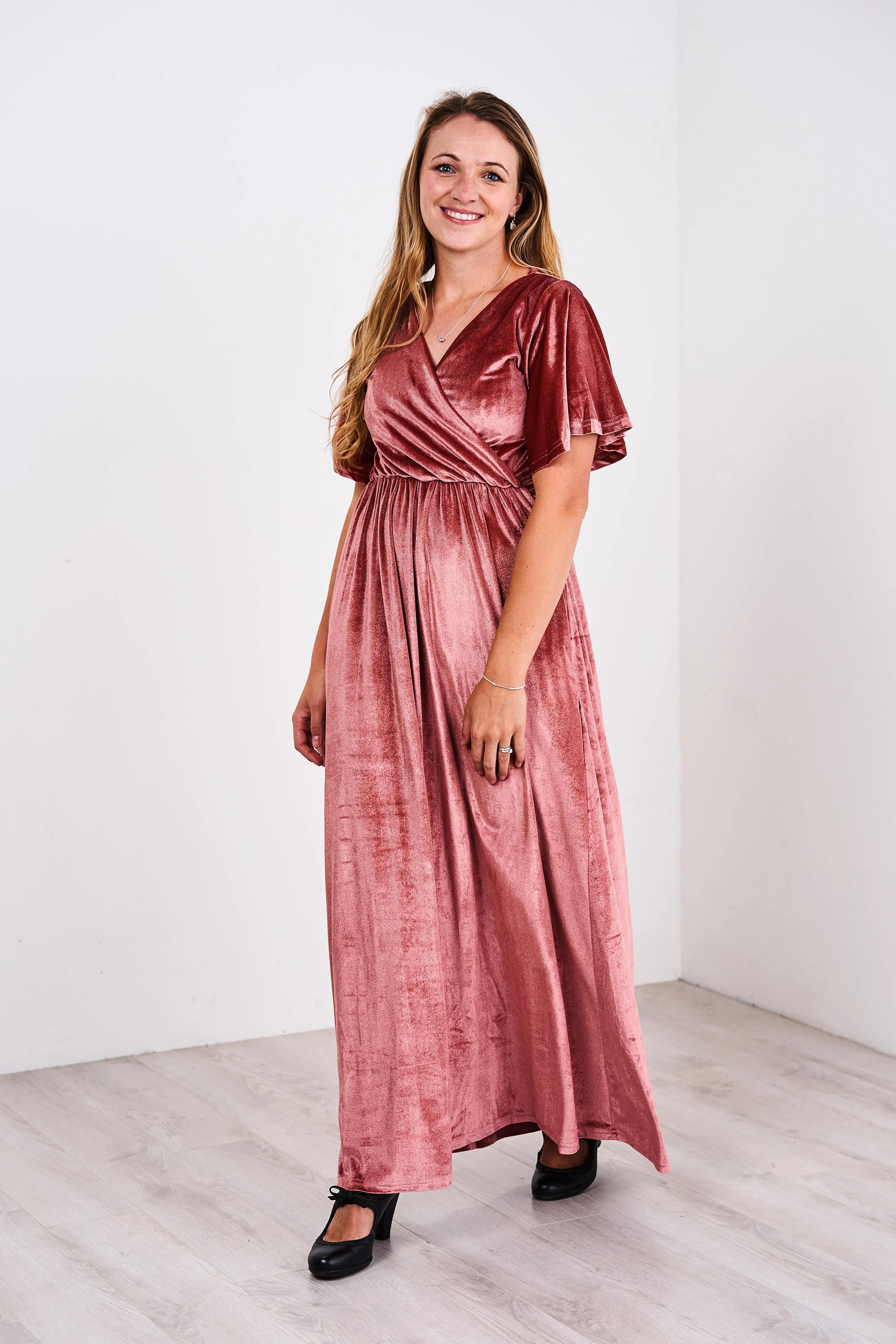 Latched Mama Velour Nursing Maxi - Last Chance