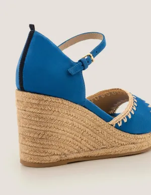 Layla Espadrille Wedges-Bold Blue