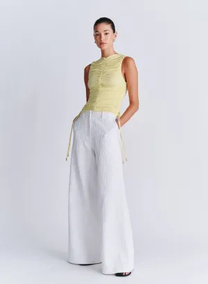 LENNY PANT (WHITE CRINKLE)