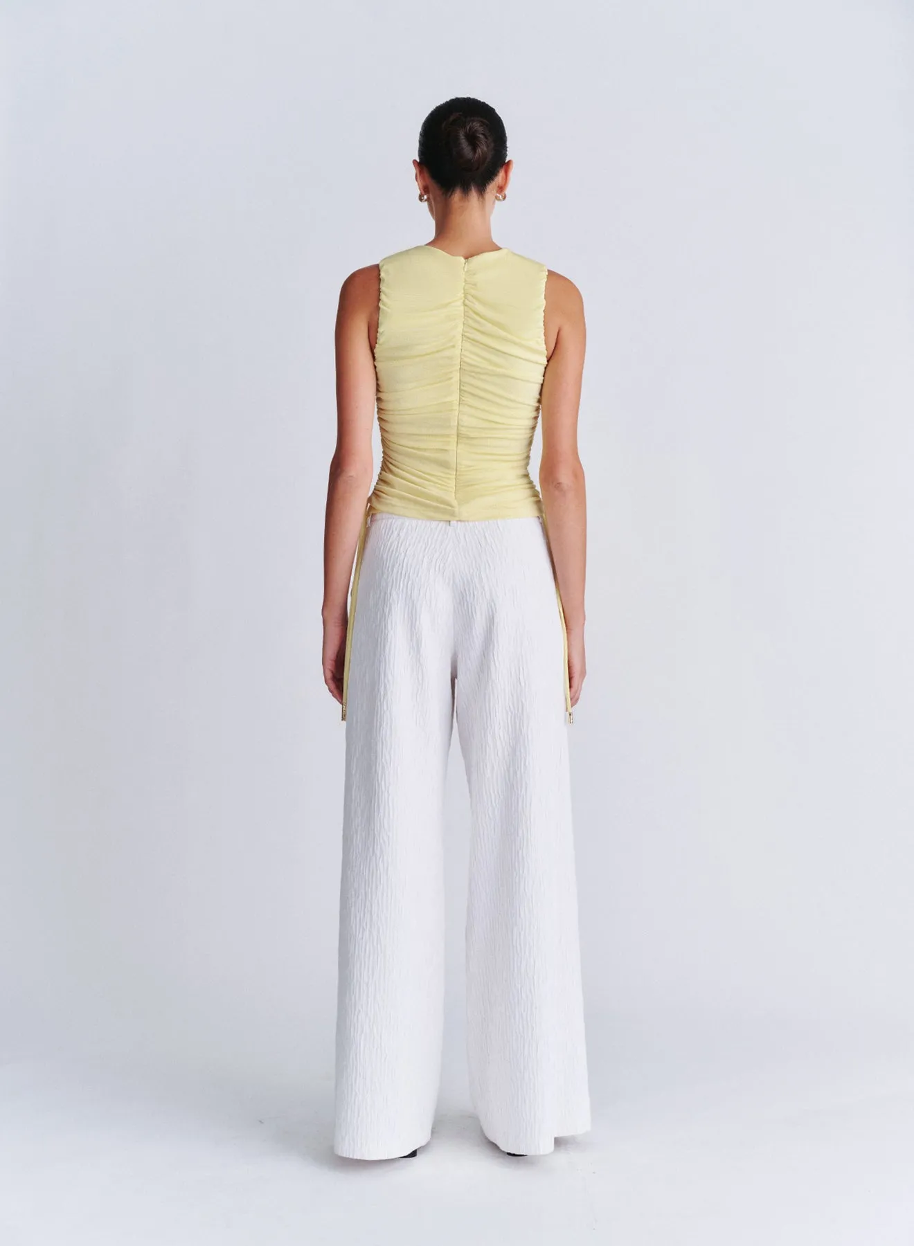 LENNY PANT (WHITE CRINKLE)
