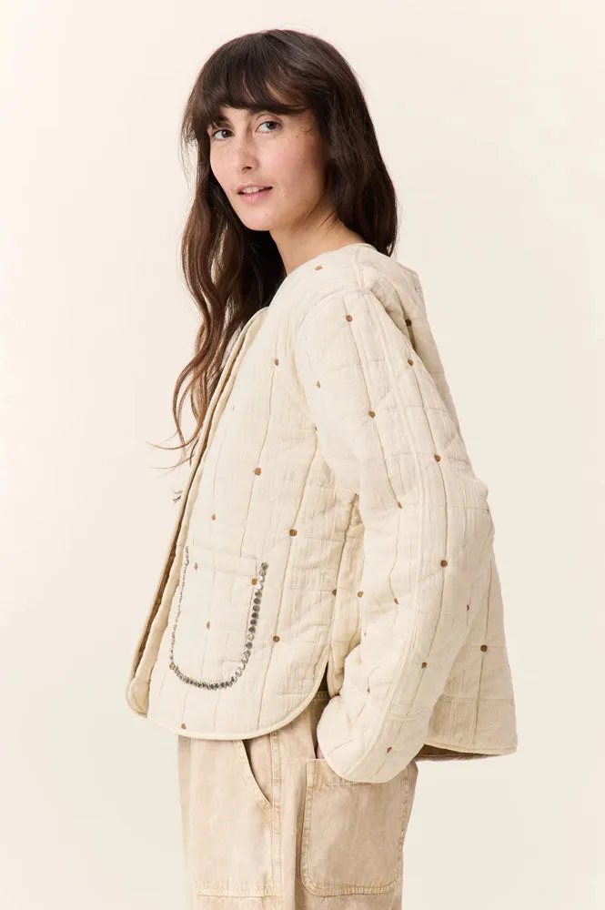 Leon & Harper Vahala Quilt Ecru Jacket