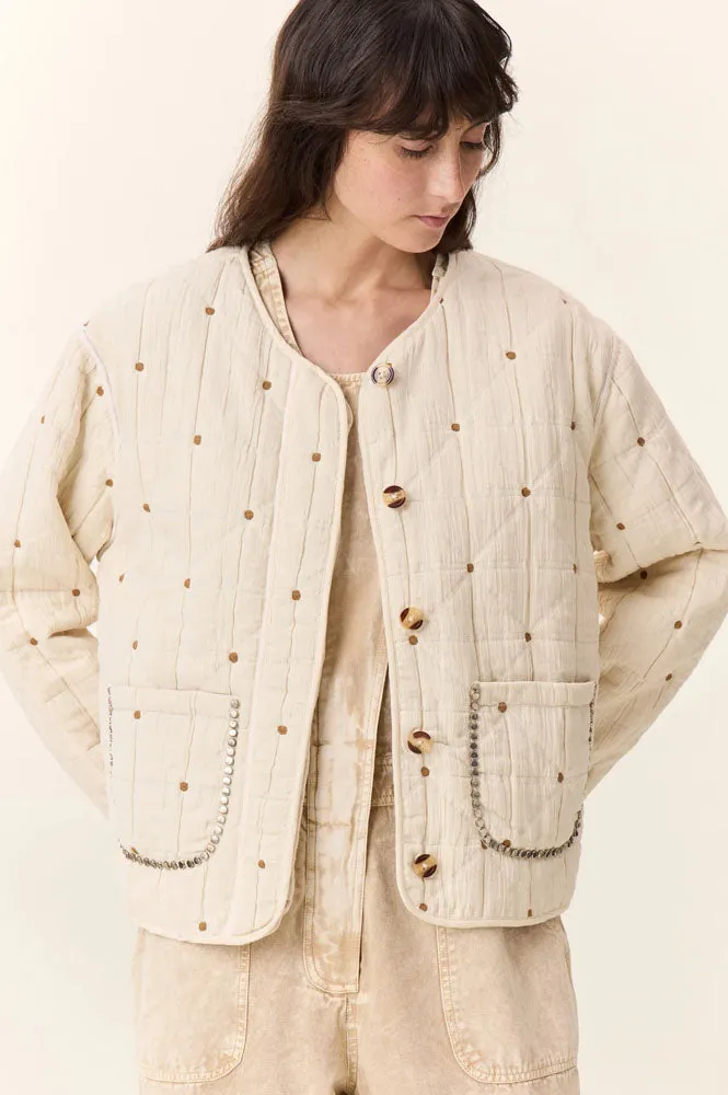 Leon & Harper Vahala Quilt Ecru Jacket