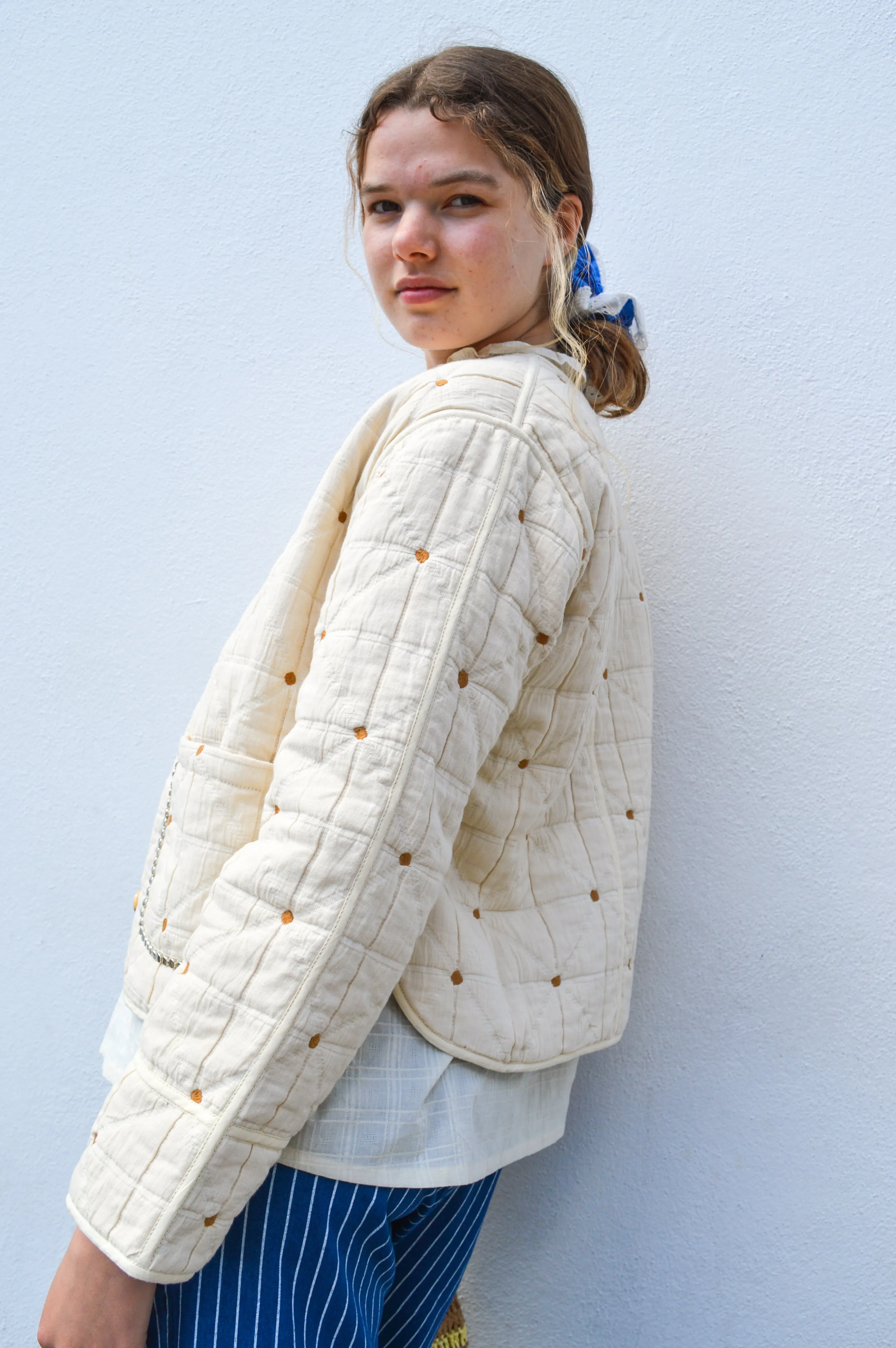 Leon & Harper Vahala Quilt Ecru Jacket