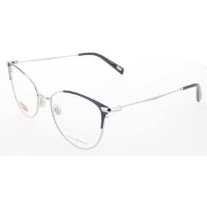 Levi's Women's Eyeglasses - Silver Metal Full Rim Cat Eye Frame | LV 5025 0D0H