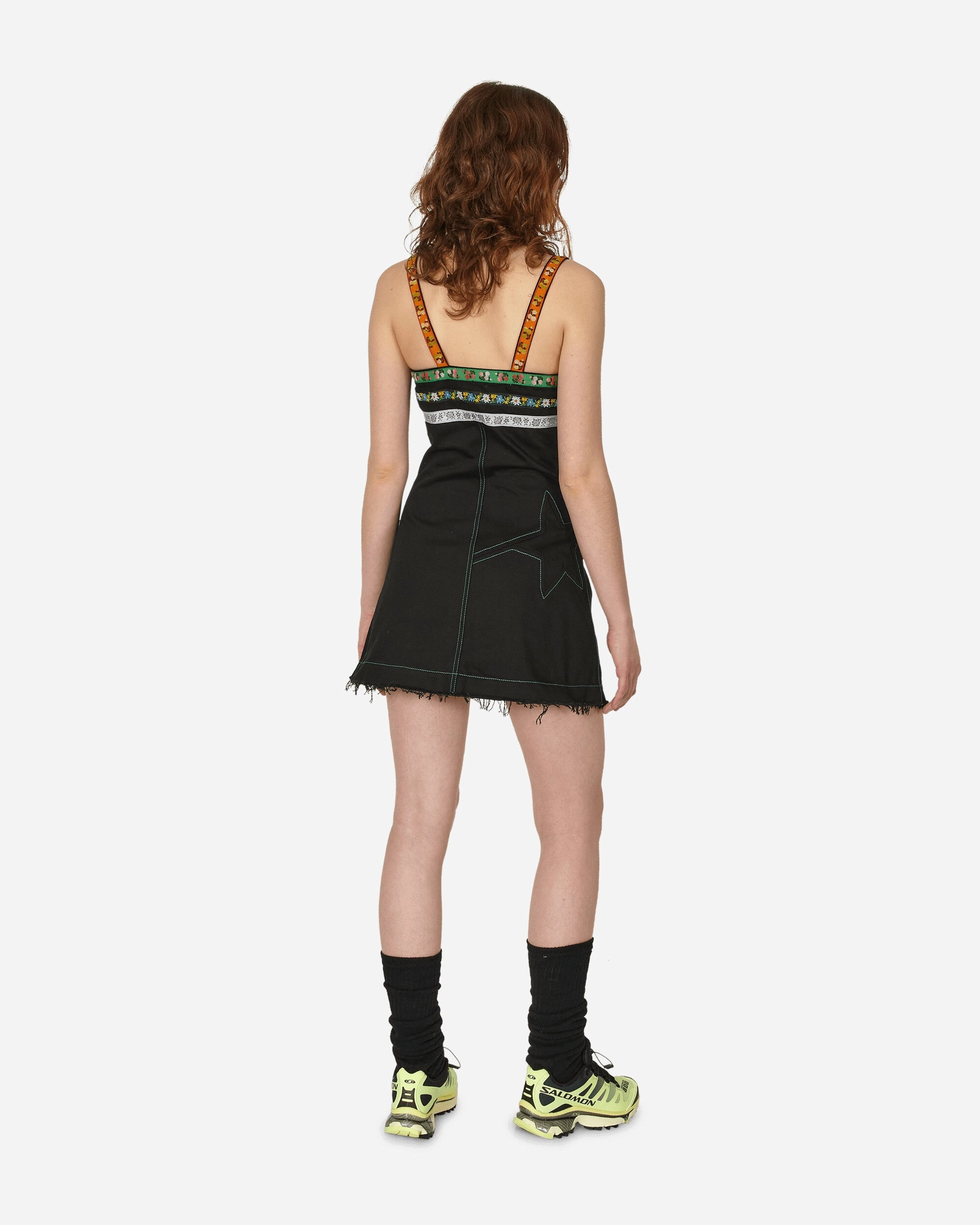 Lindsey Short Denim Dress Black