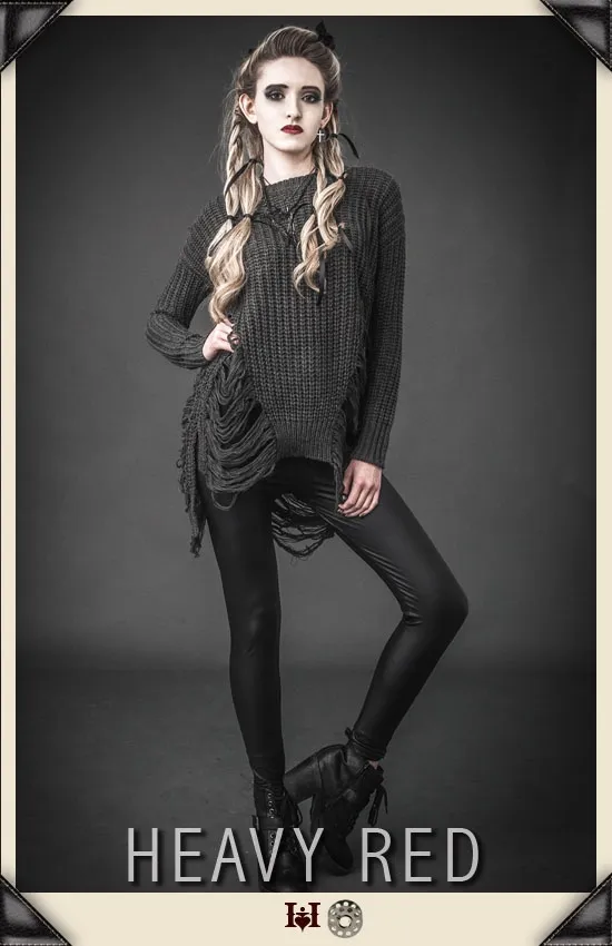 Love's Mistrust Grey Tunic Sweater