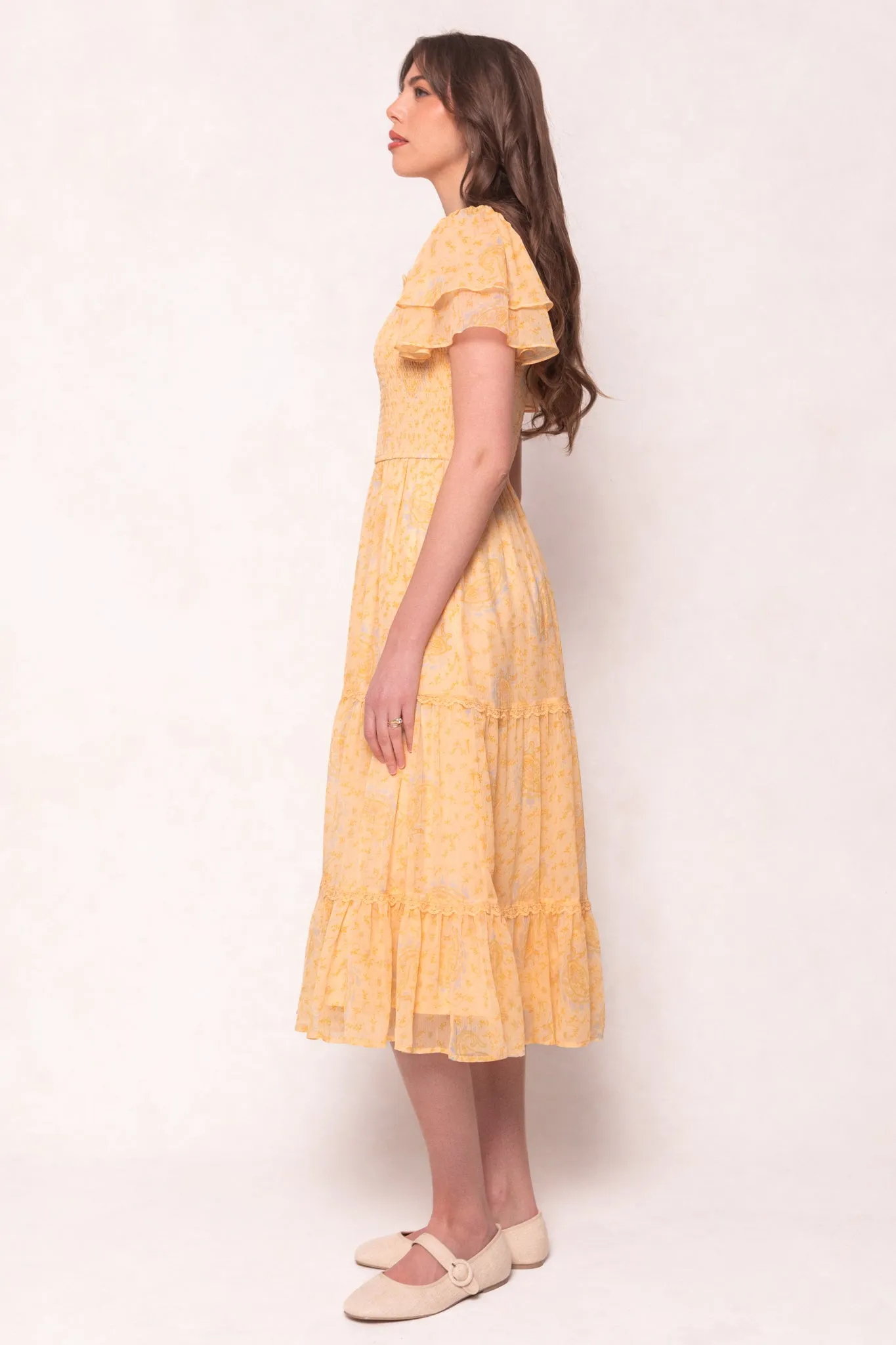 Meg Dress in Yellow
