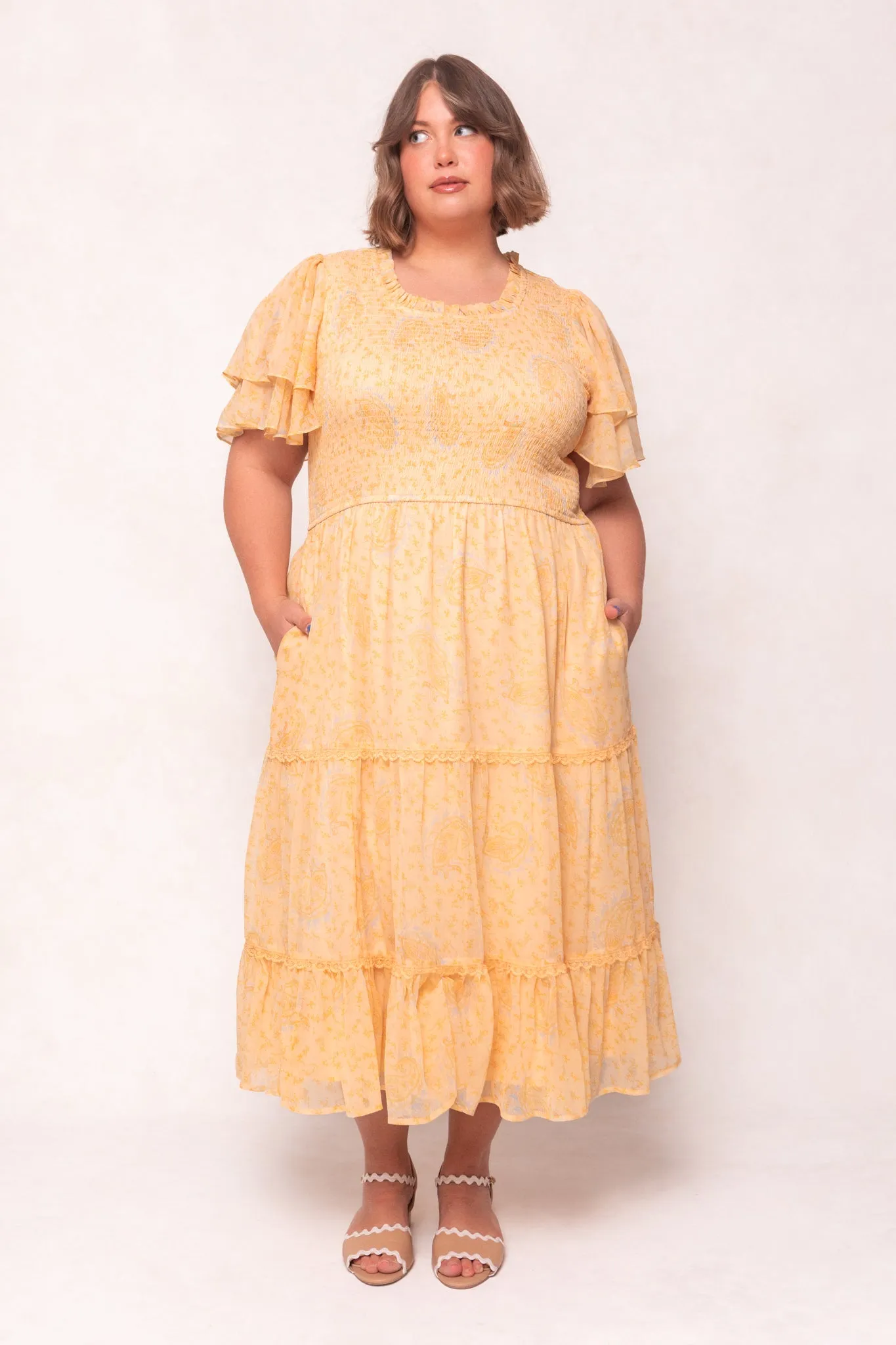 Meg Dress in Yellow