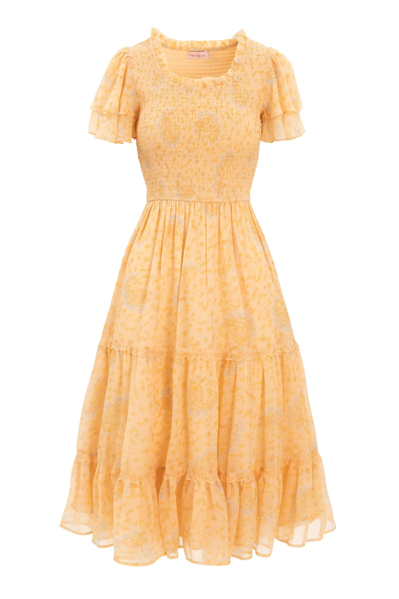Meg Dress in Yellow