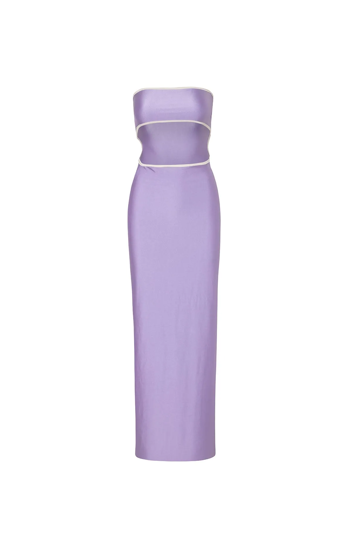 Metallic Bandeau Reversible Dress