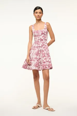MINI WELLS DRESS | BORDEAUX TOILE