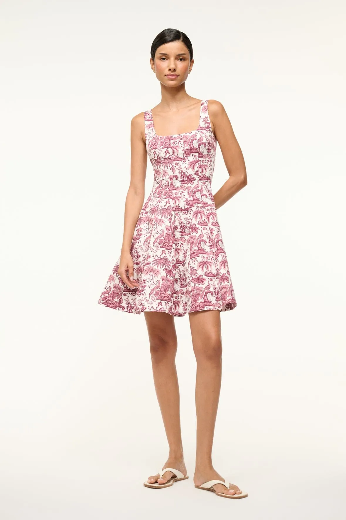 MINI WELLS DRESS | BORDEAUX TOILE