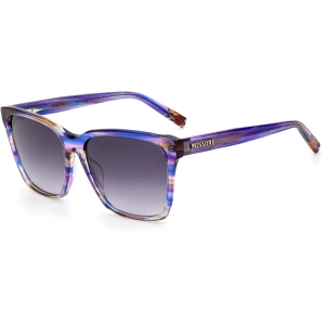Missoni Women's Sunglasses - Blue Horn Frame Dark Grey Lens | MIS 0007/S 038I/9O