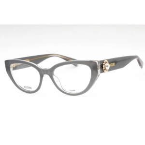 Moschino Women's Eyeglasses - Grey Plastic Cat Eye Full Rim Frame | MOS631 0KB7 00