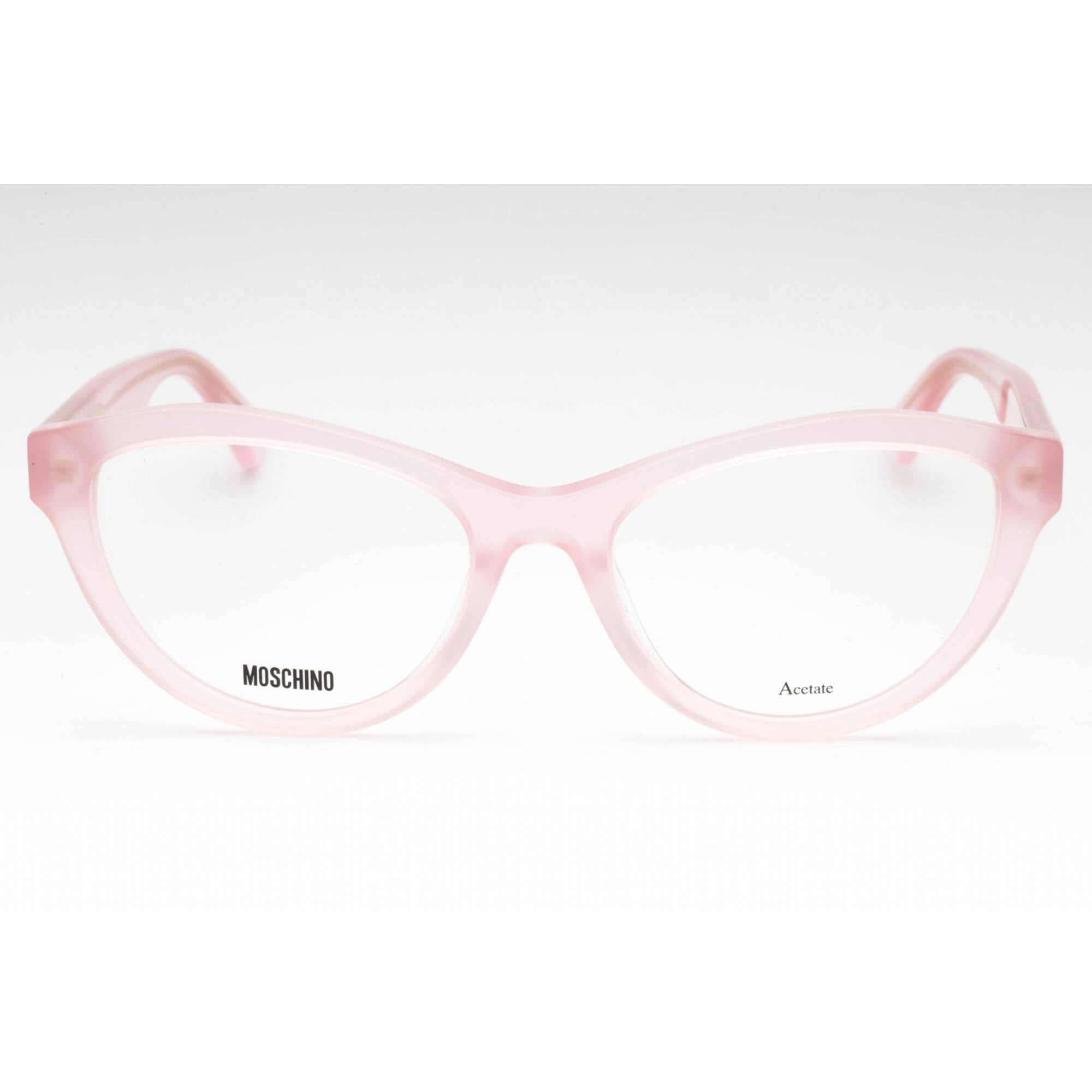 Moschino Women's Eyeglasses - Pink Acetate Cat Eye Shape Full Rim Frame | MOS623 35J