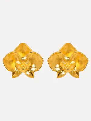 Orchid Clip-On Earrings