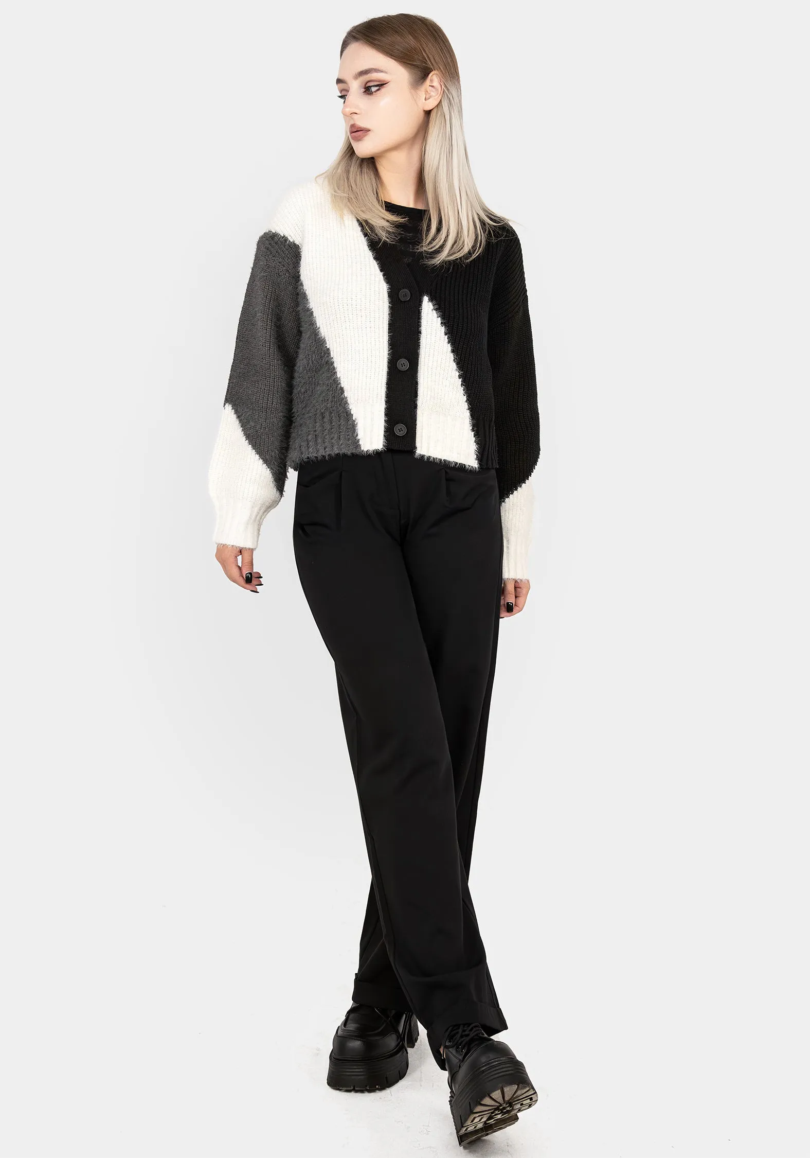 Parallax Stripe Knit Cardigan