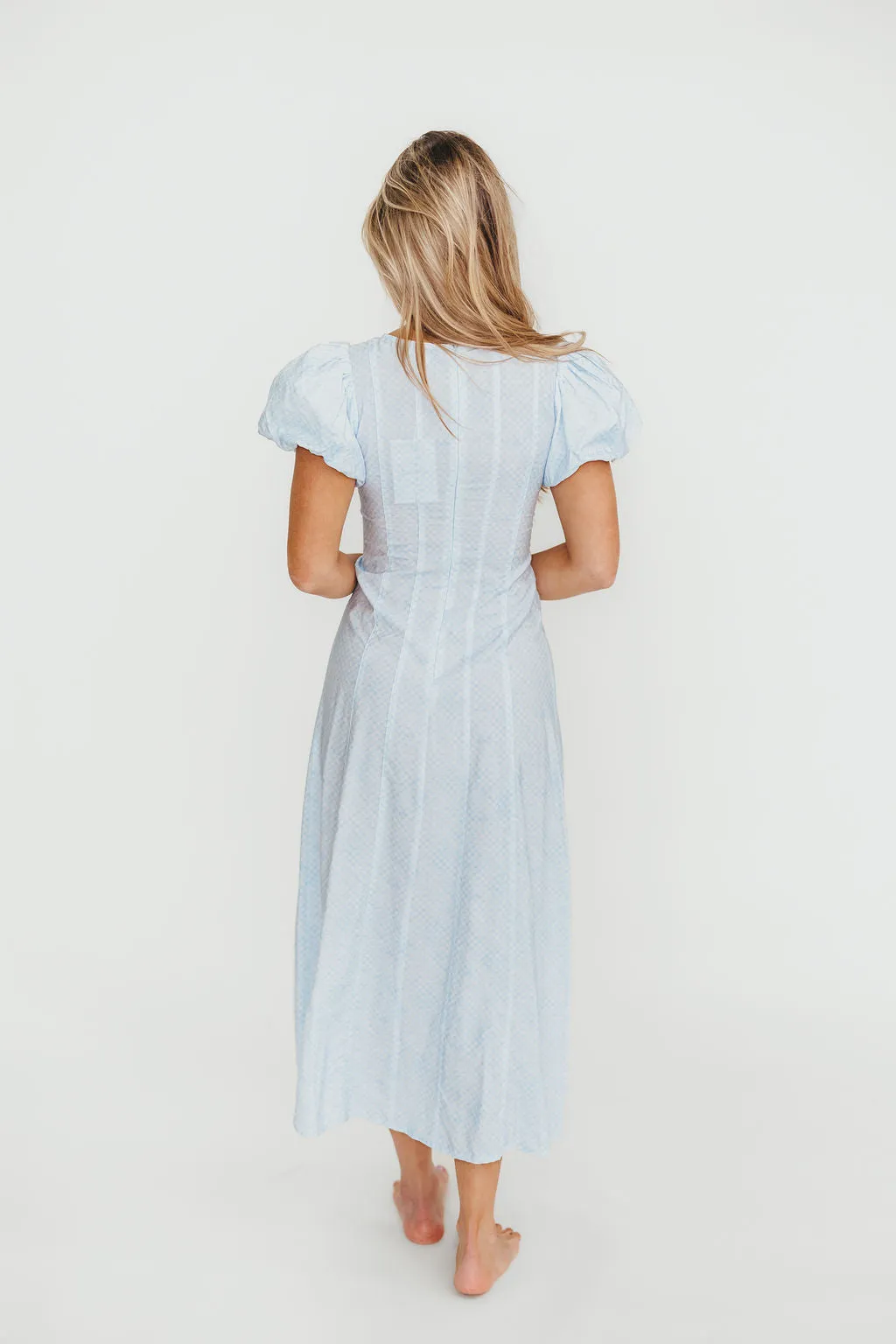 Polly Maxi Dress in Light Blue