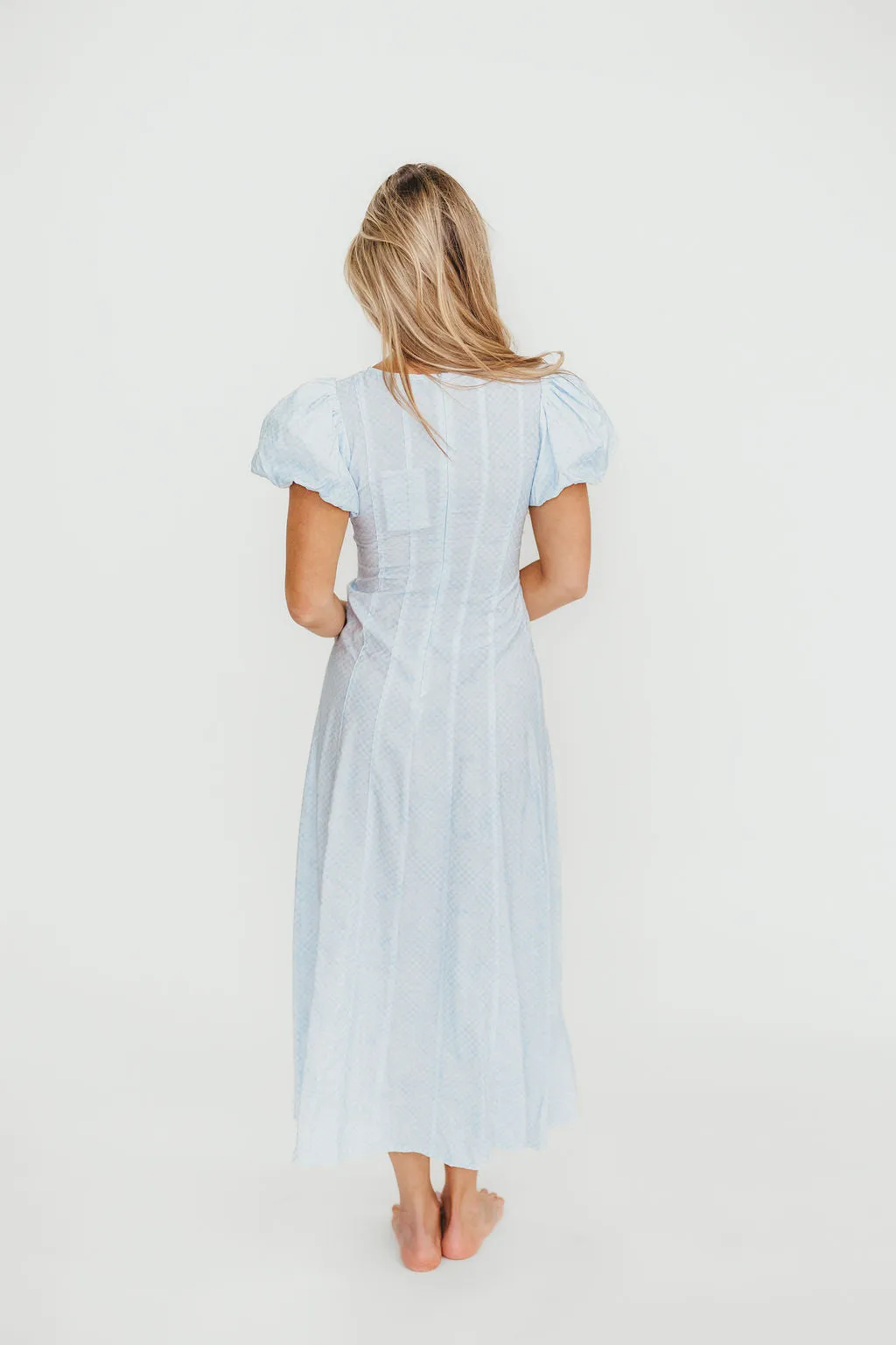 Polly Maxi Dress in Light Blue