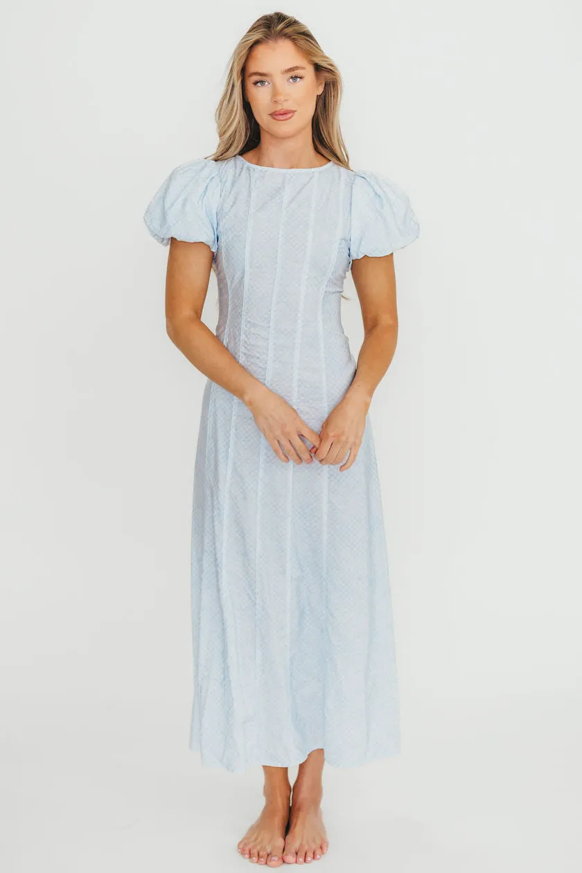 Polly Maxi Dress in Light Blue