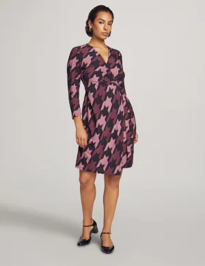 Printed Classic Wrap Dress- Sale