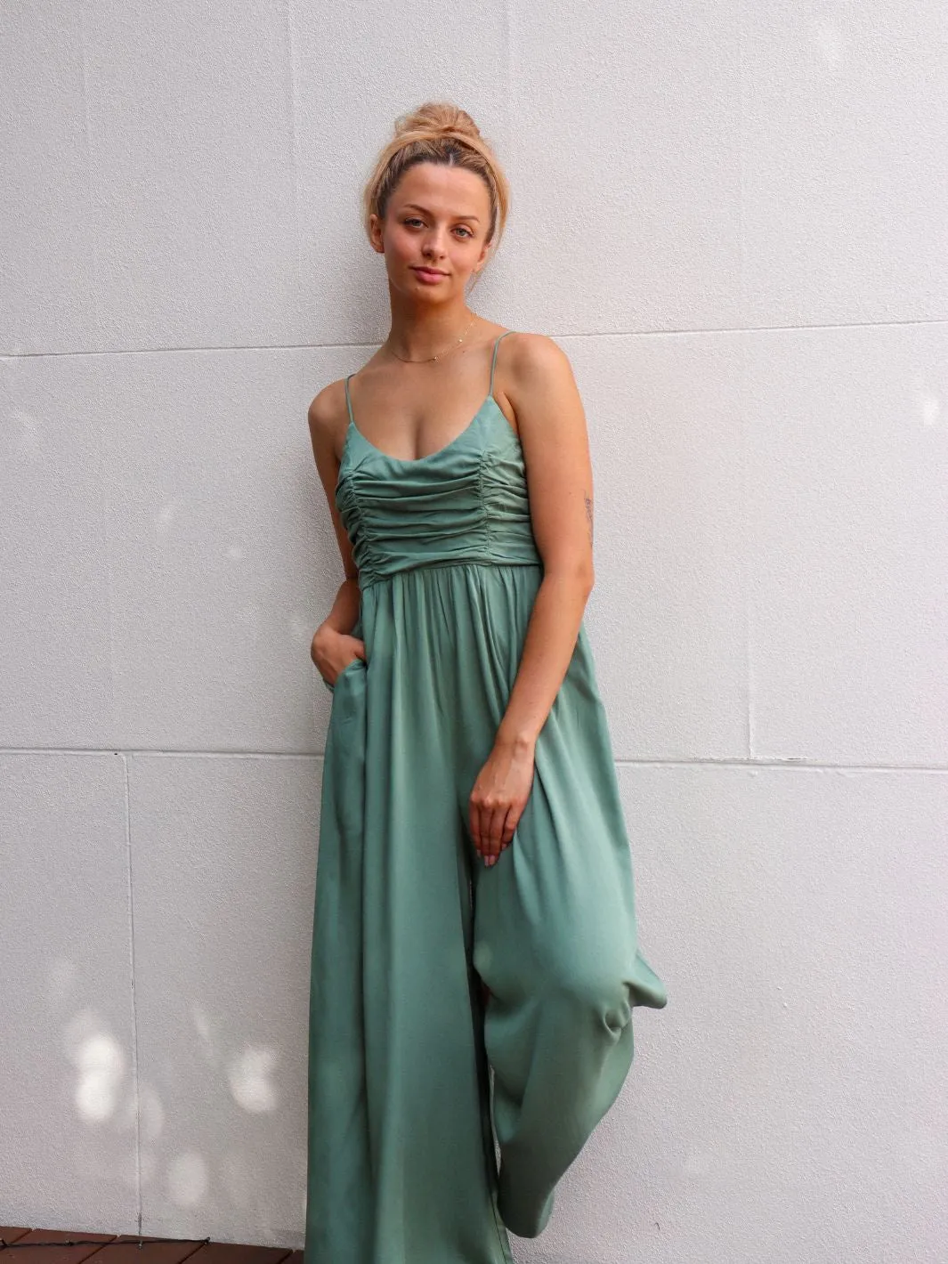 ROUCHED JUMPSUIT