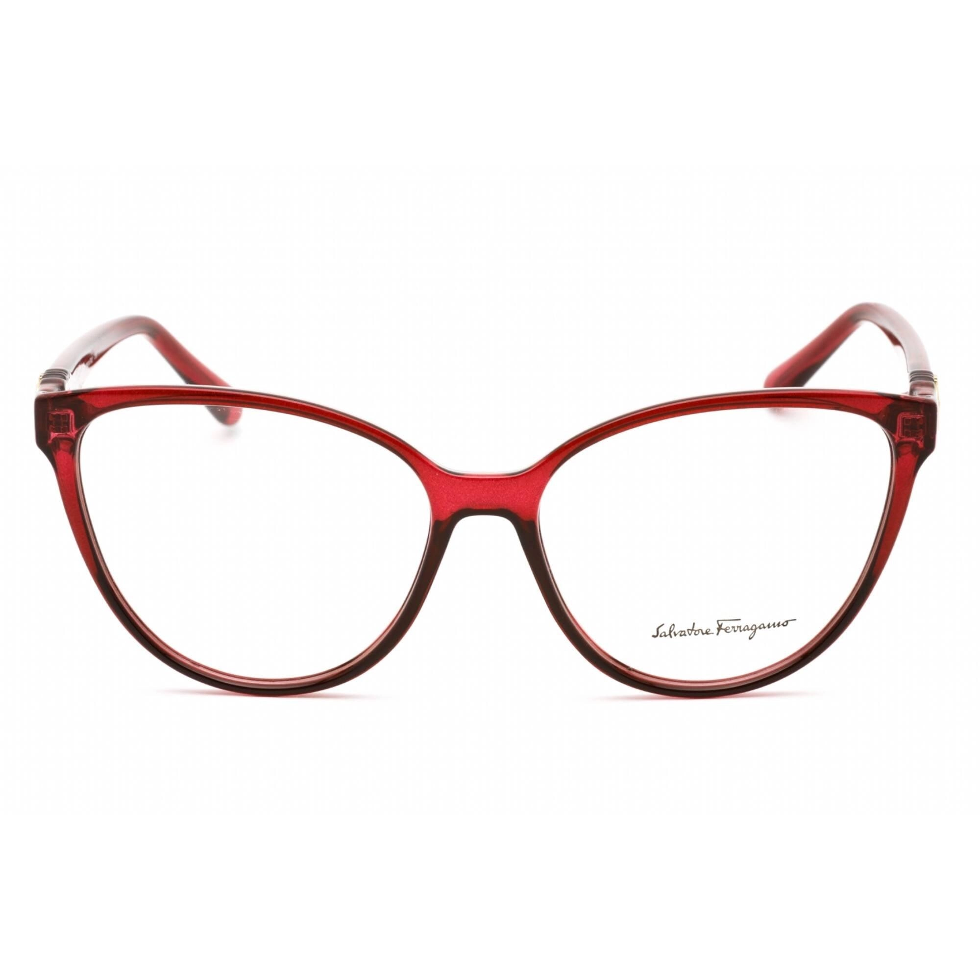 Salvatore Ferragamo Women's Eyeglasses - Full Rim Crystal Wine Acetate | SF2901 612