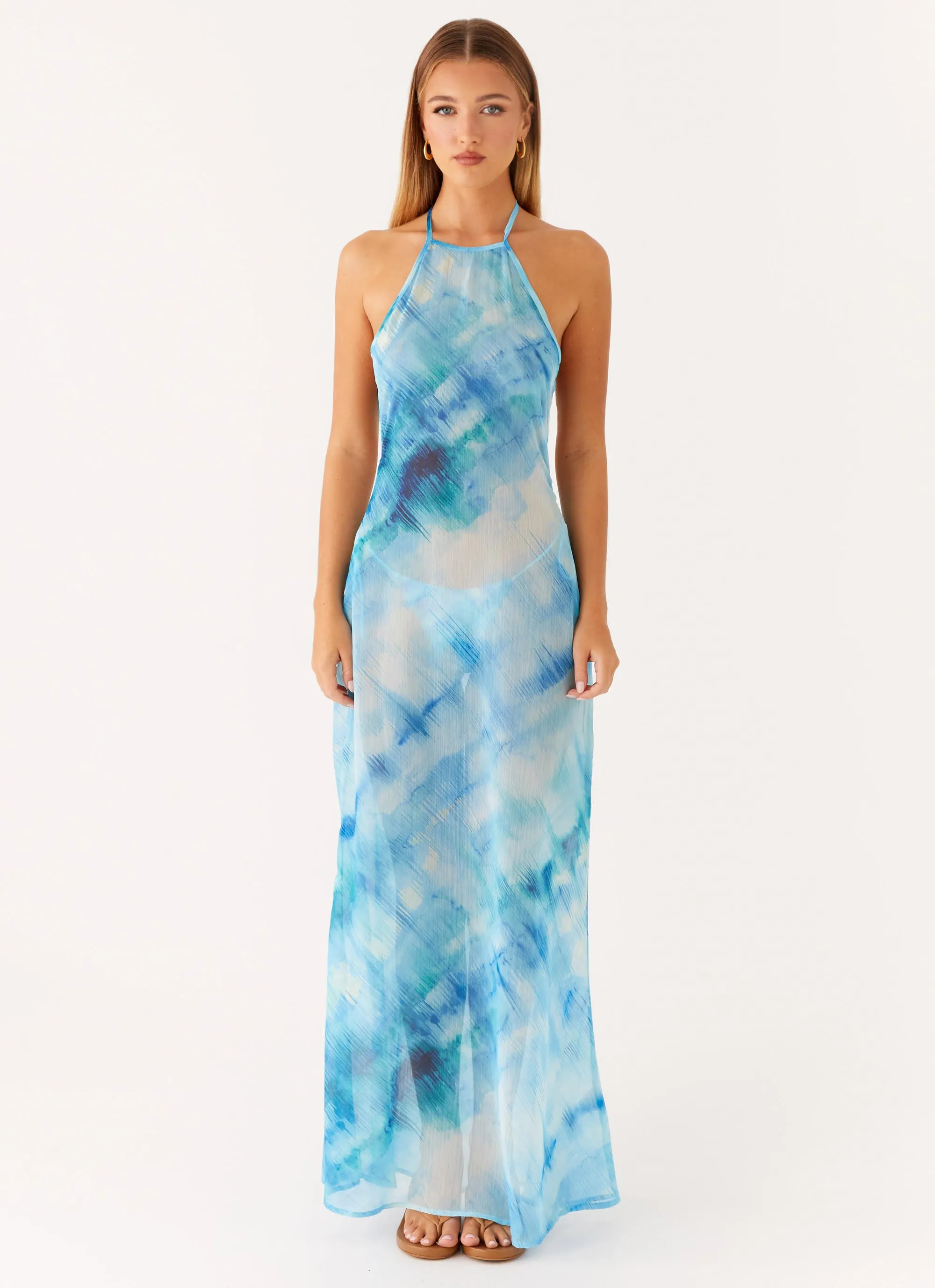 Sandra Maxi Dress - Blue Tie Dye