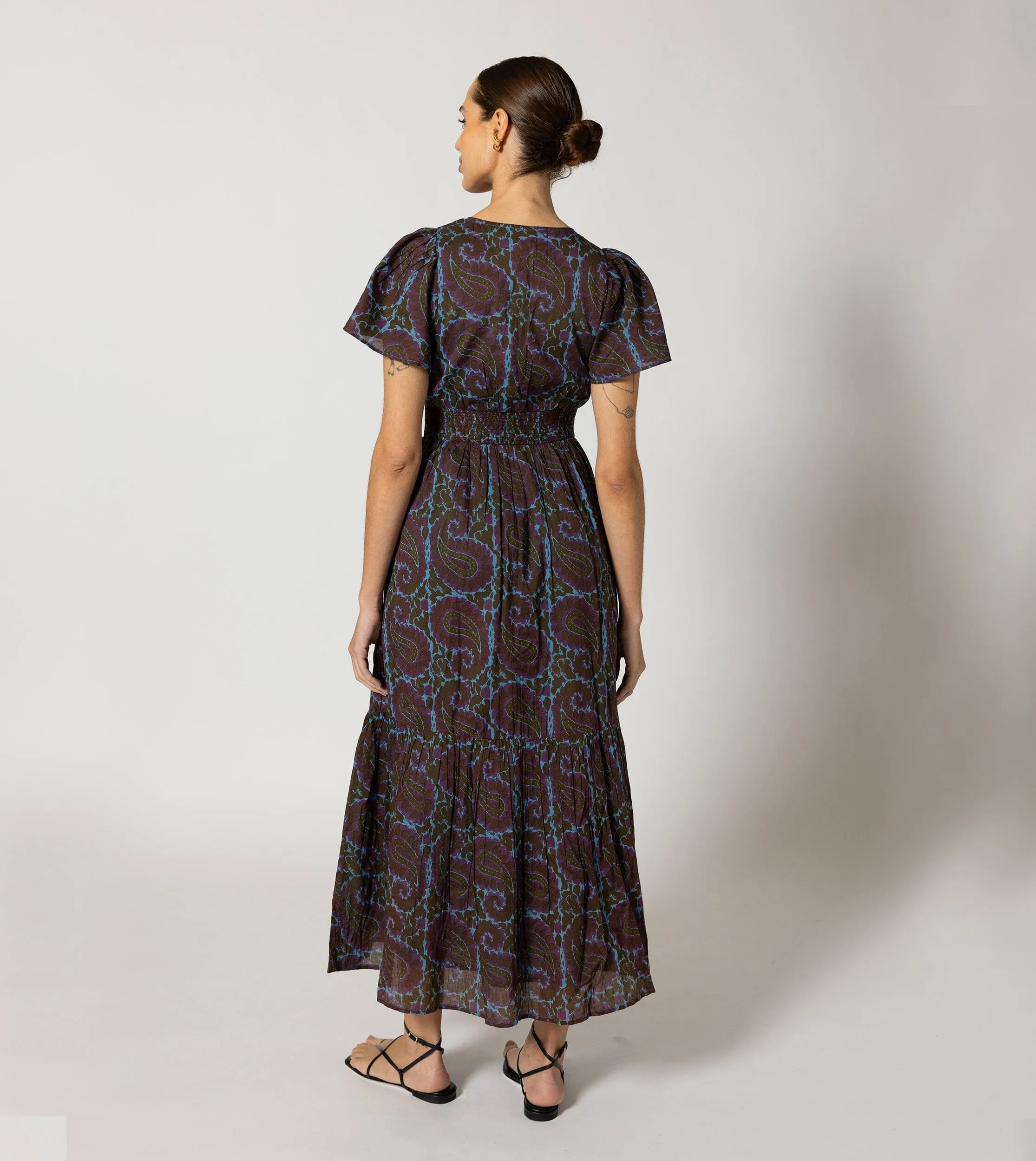 Sasha Ankle Dress | Dark Aurora