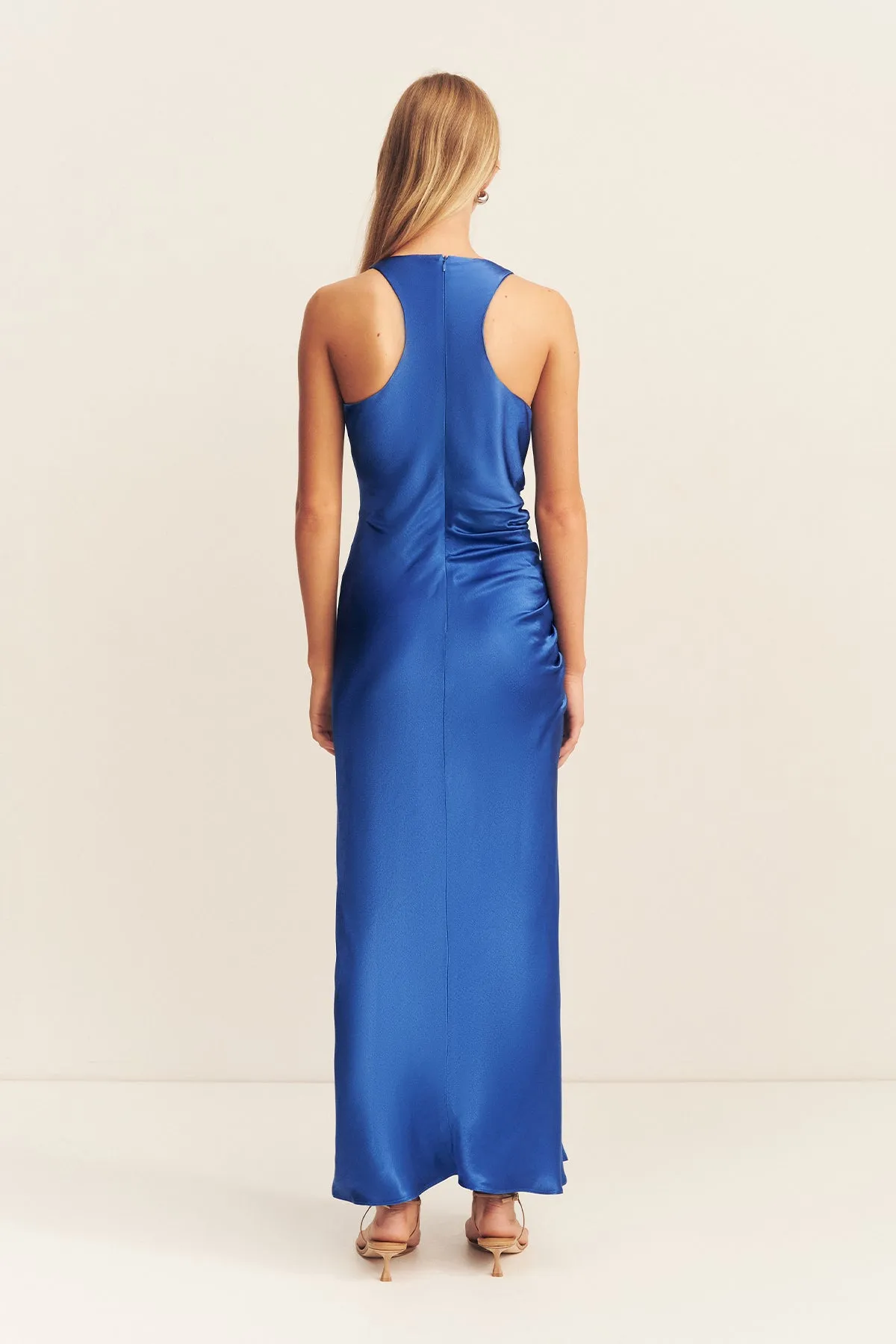 TATUM RACER BACK MIDI DRESS - ULTRAMARINE