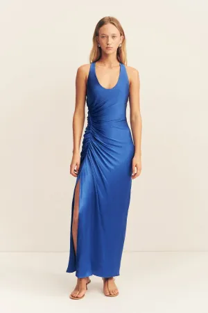 TATUM RACER BACK MIDI DRESS - ULTRAMARINE