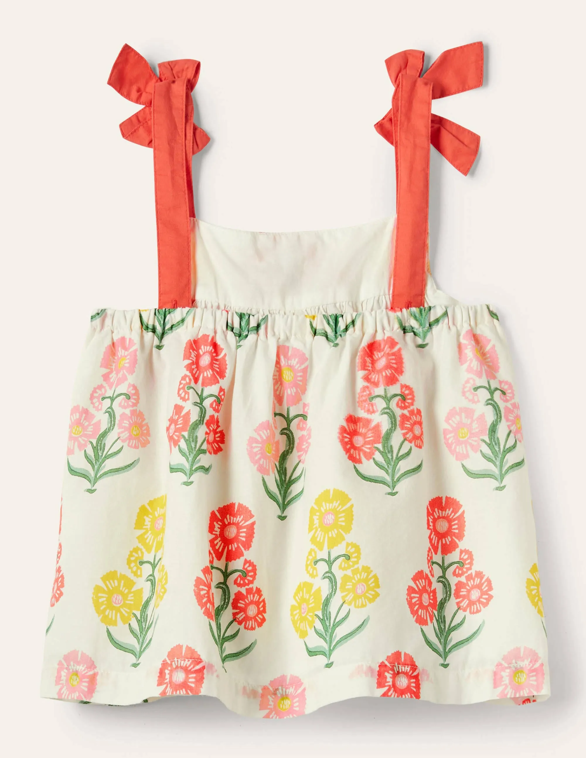Tie Shoulder Printed Top-Molly Mahon Floral