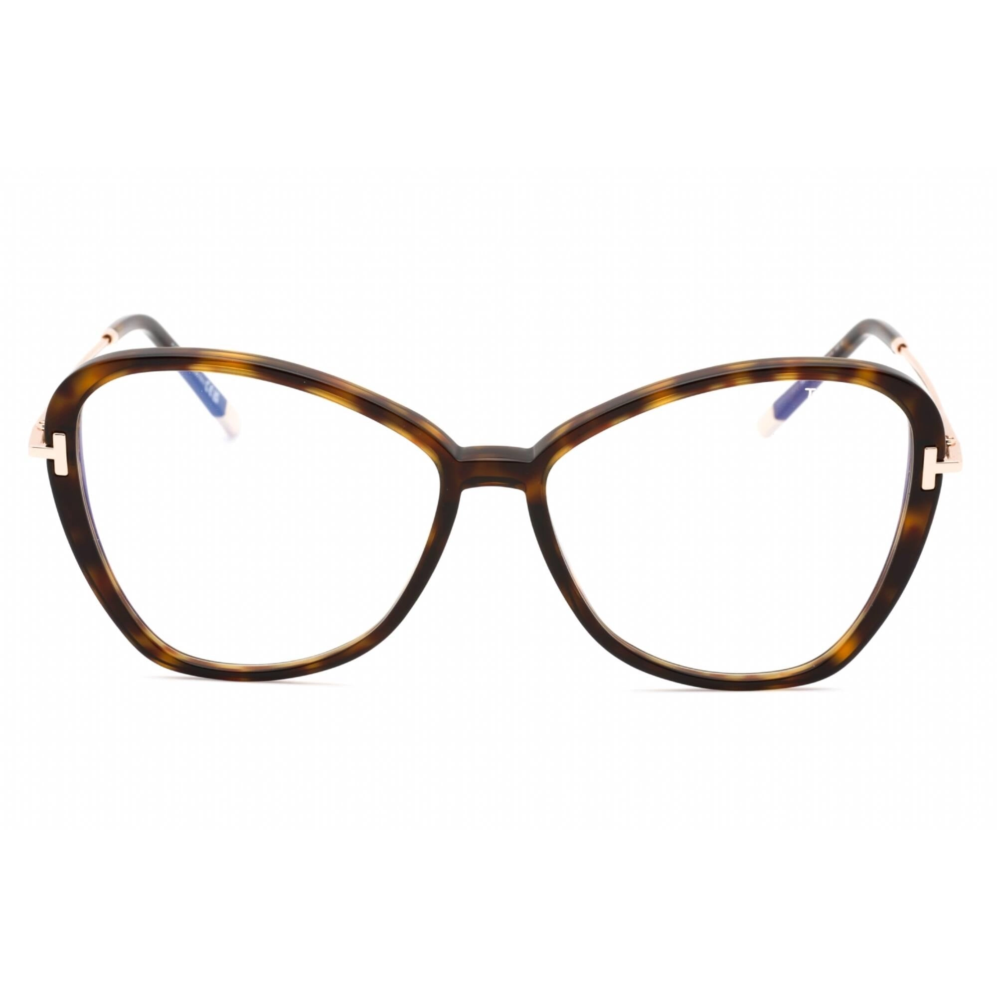Tom Ford Women's Eyeglasses - Dark Havana Butterfly Full Rim Frame | FT5769-B 052