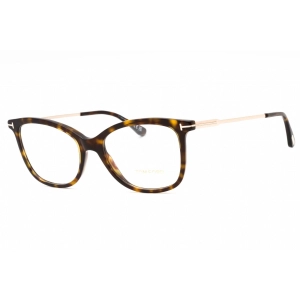 Tom Ford Women's Eyeglasses - Havana Cat Eye Plastic Full Rim Frame | FT5510 052