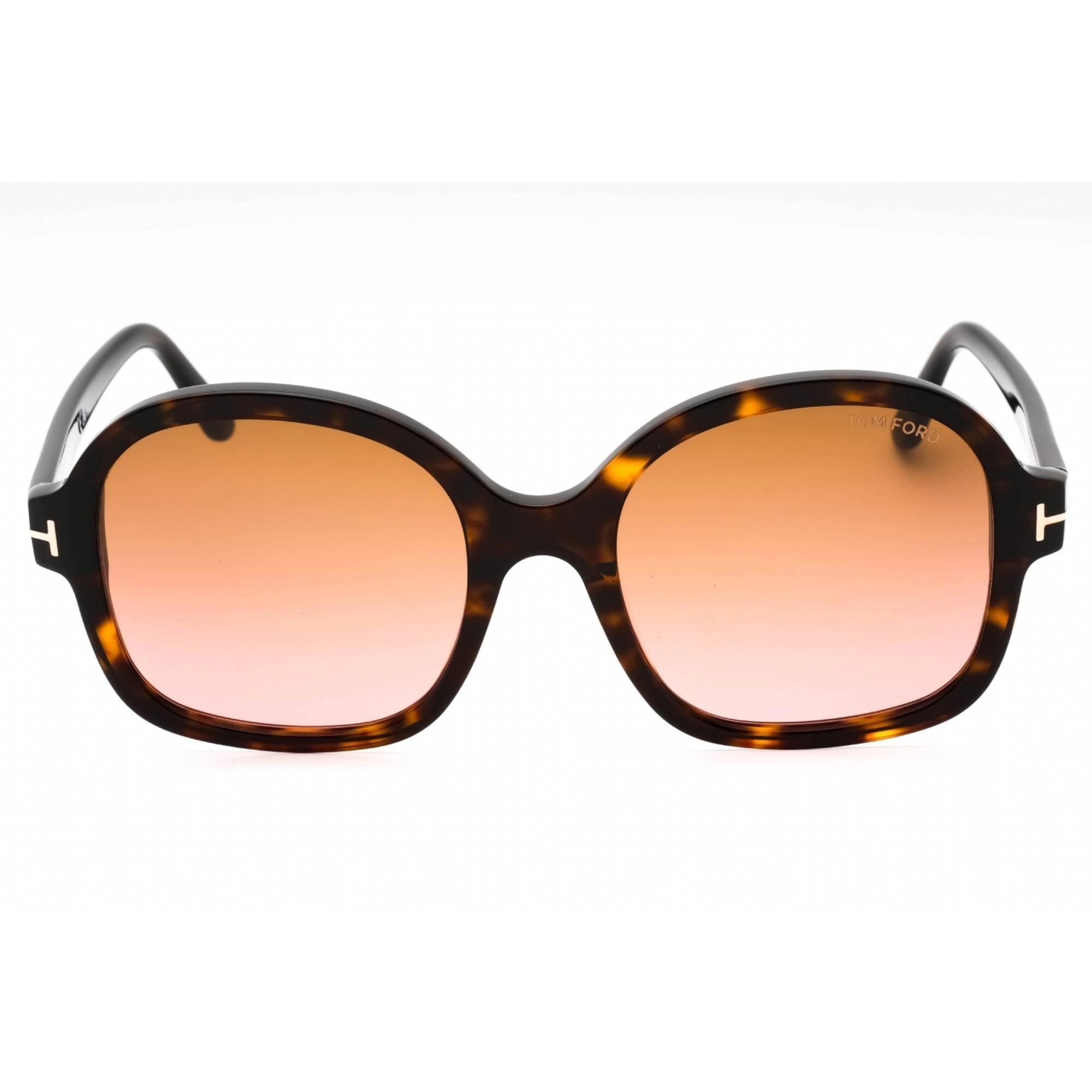 Tom Ford Women's Sunglasses - Dark Havana Oval Full Rim Frame Brown Lens | FT1034 52F