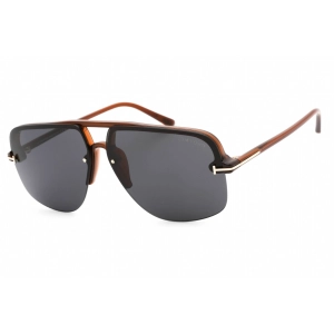 Tom Ford Women's Sunglasses - Shiny Light Brown Metal Pilot Shape Frame | FT1003 45V