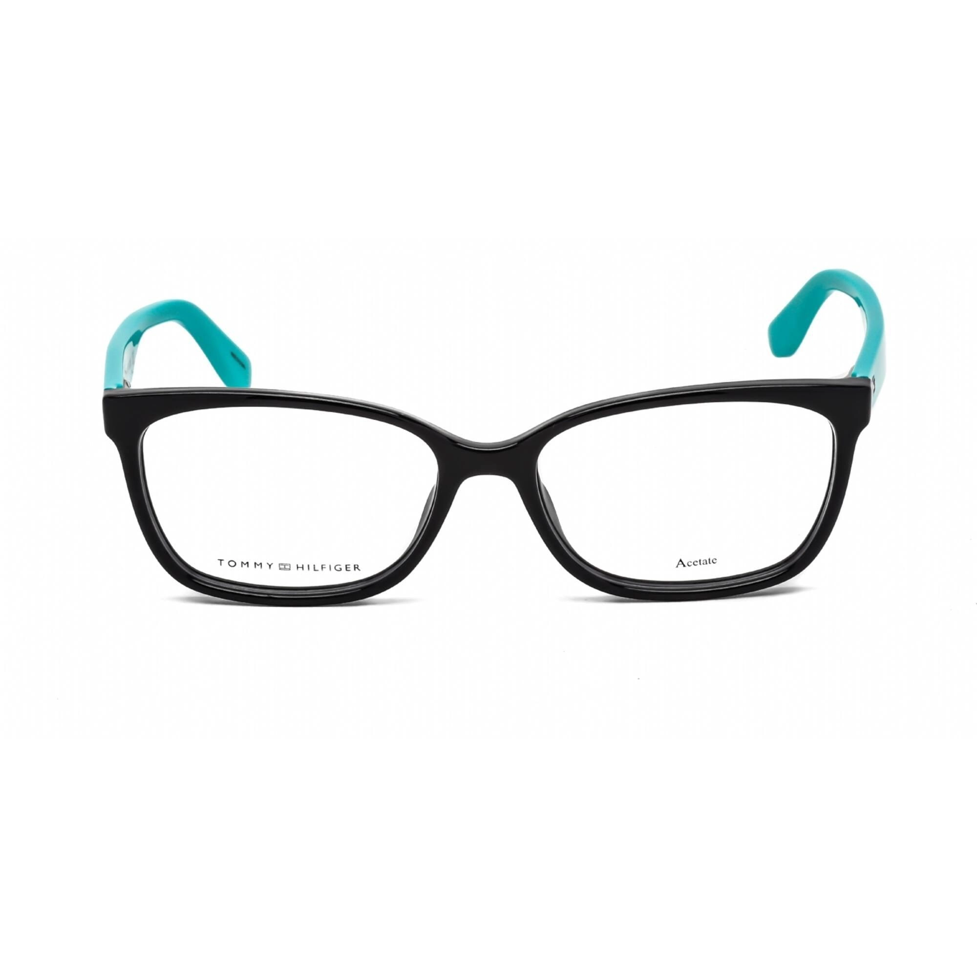 Tommy Hilfiger Women's Eyeglasses - Blue Full Rim Rectangular Frame | Th 1492 0PJP 00