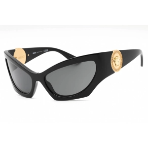 Versace Women's Sunglasses - Black Plastic Cat Eye Full Rim Frame | 0VE4450 GB1/87