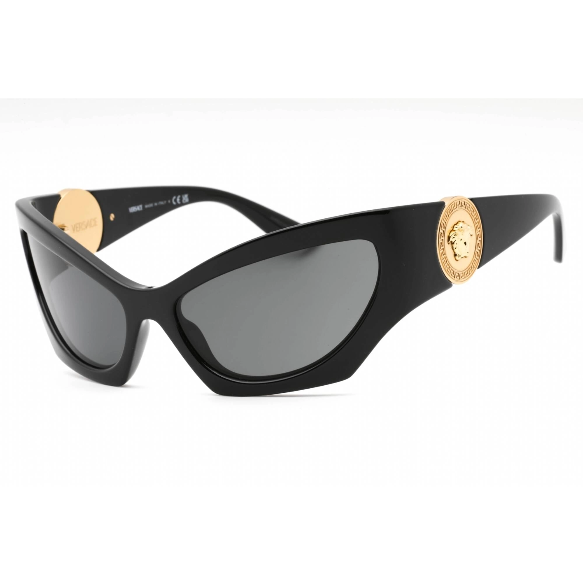 Versace Women's Sunglasses - Black Plastic Cat Eye Full Rim Frame | 0VE4450 GB1/87