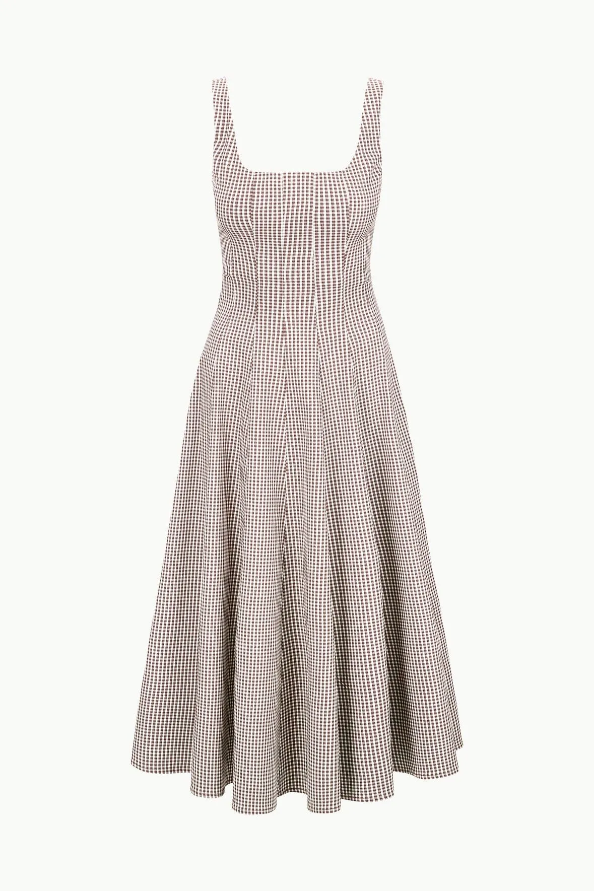 WELLS DRESS | DARK CHOCOLATE MICRO CHECK