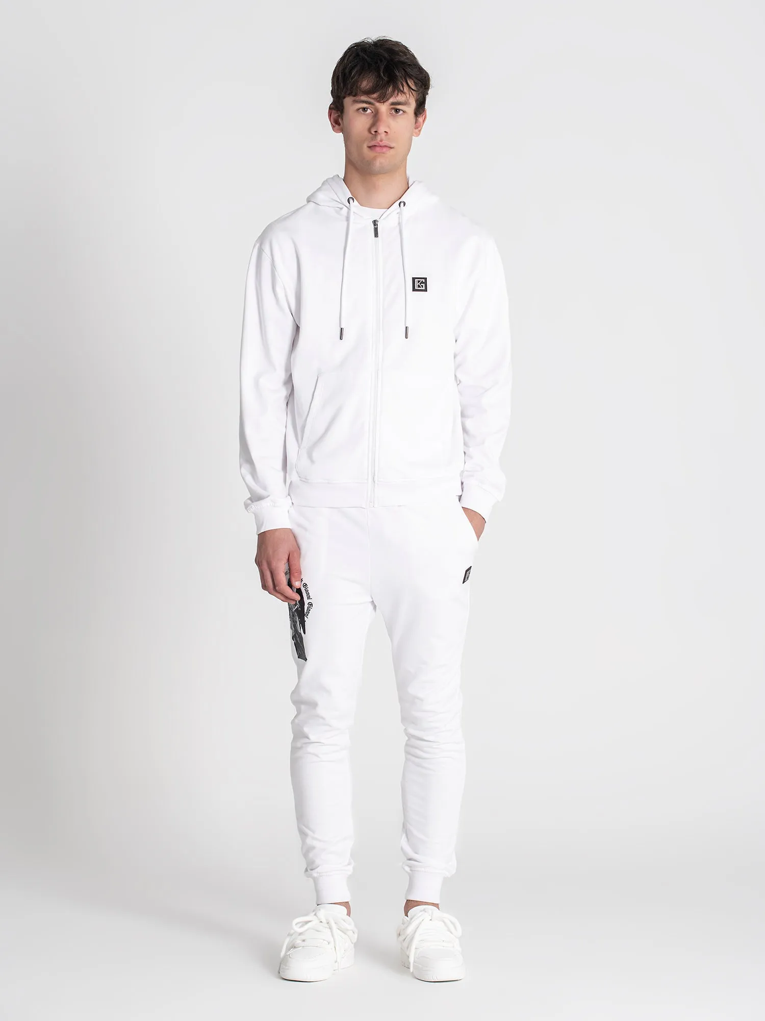 White Saint Hoodie Jacket