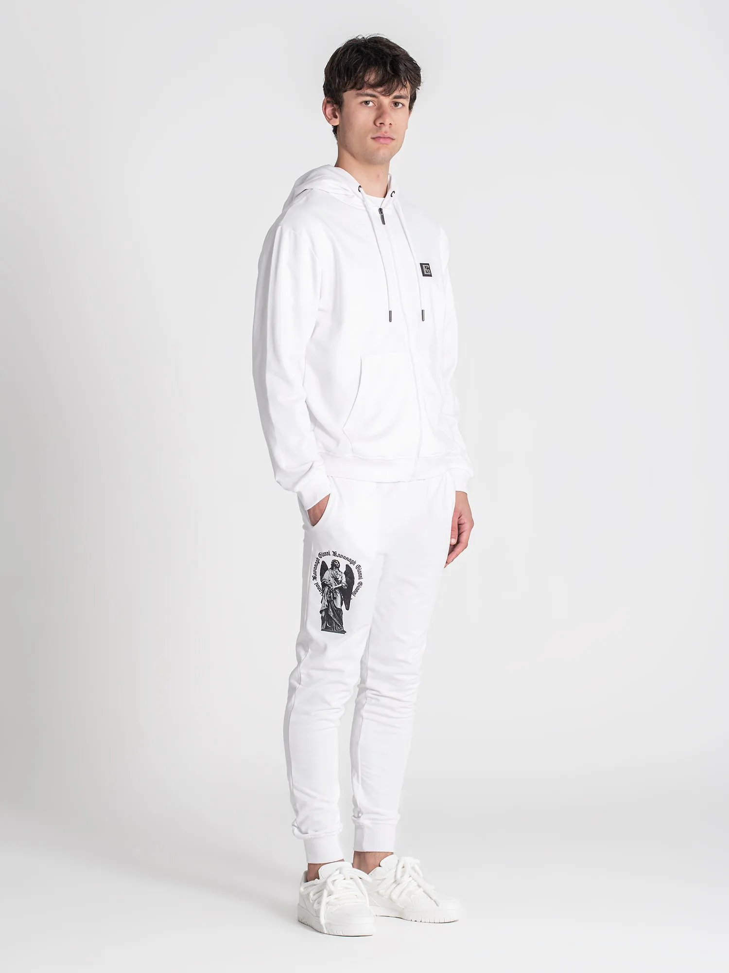 White Saint Hoodie Jacket