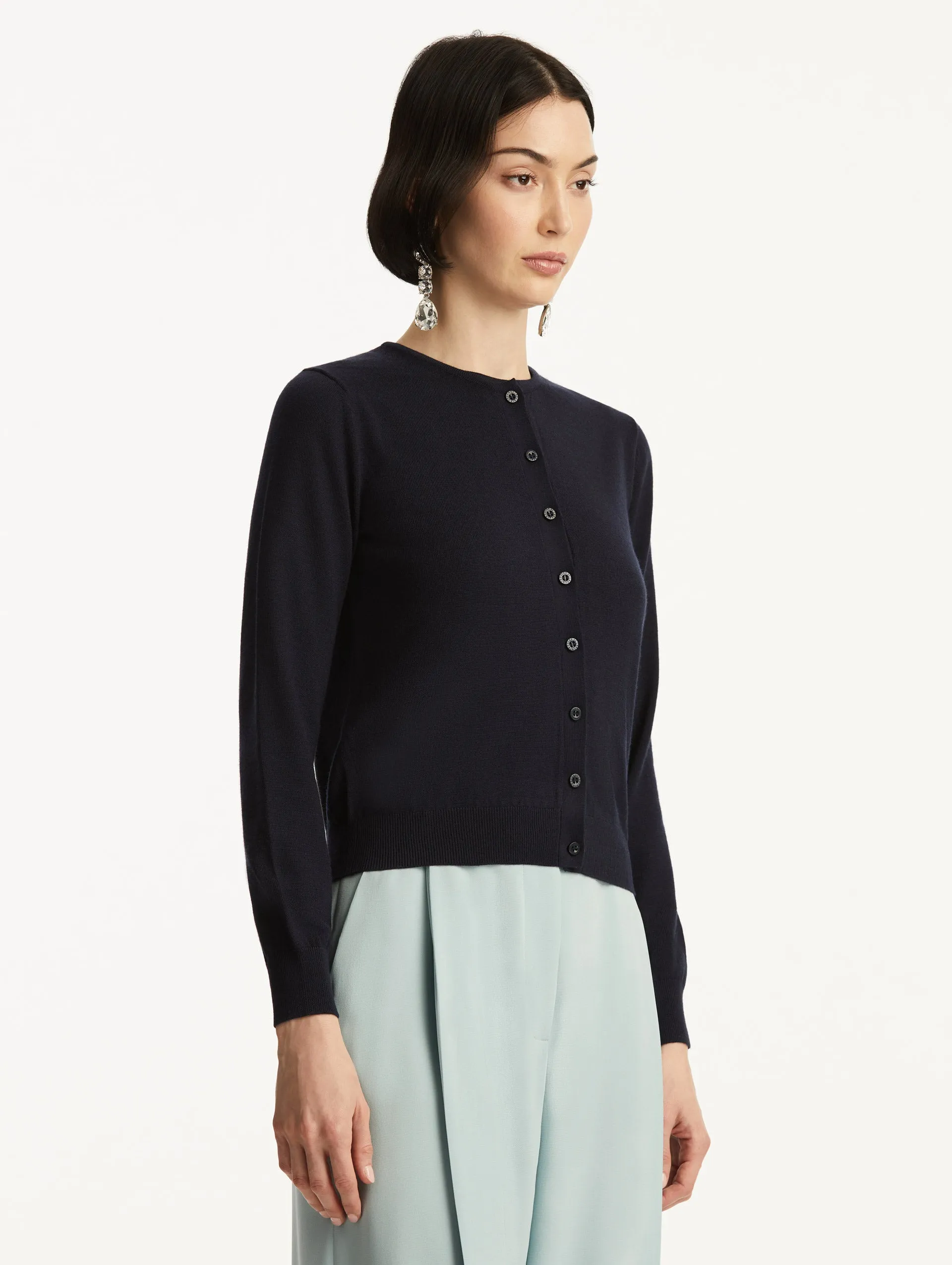 Wool-Blend Cardigan